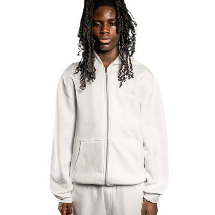 SIGNATURE ZIP HOODIE WEIß