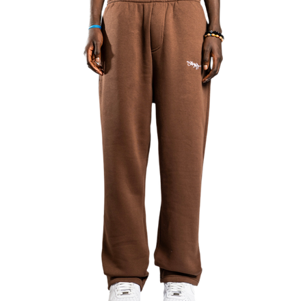 SIGNATURE OPEN LEG JOGGER SCHOKO BRAUN