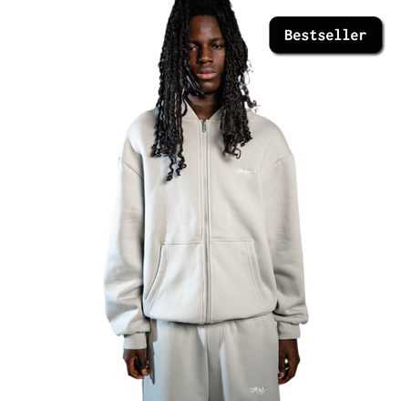SIGNATURE ZIP HOODIE NEBEL GRAU