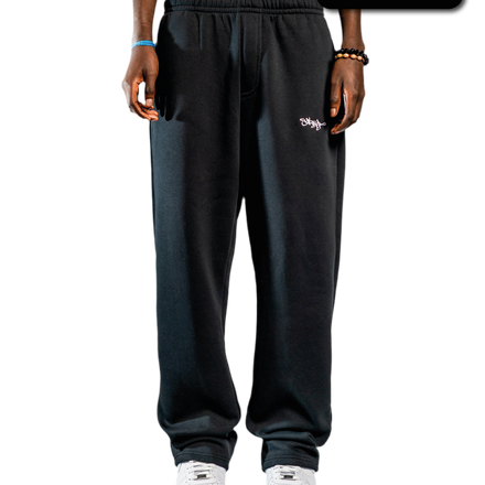 SIGNATURE OPEN LEG JOGGER SCHWARZ