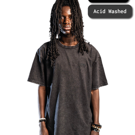 SIGNATURE T-SHIRT WASHED BLACK