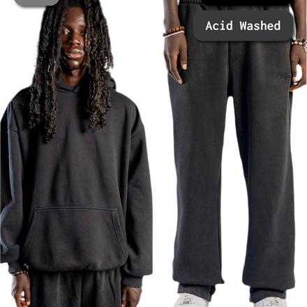 SIGNATURE TRACKSUIT WASHED BLACK