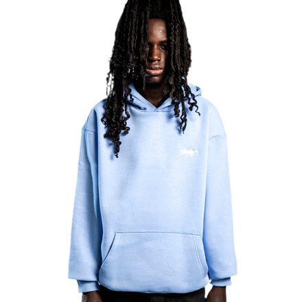 SIGNATURE HOODIE PUDER BLAU