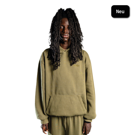SIGNATURE HOODIE WASHED KHAKI