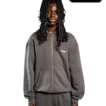 SIGNATURE ZIP HOODIE ANTHRAZIT