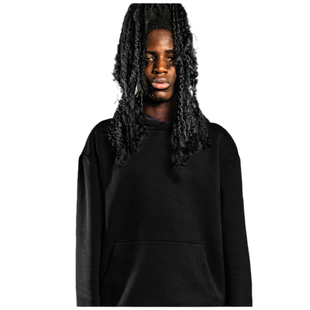 NO LOGO HOODIE SCHWARZ