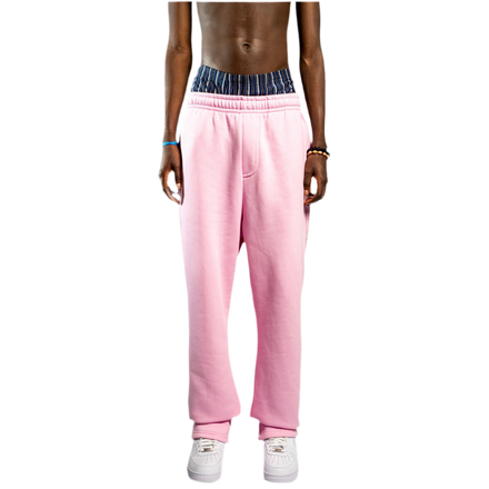 NO LOGO OPEN LEG JOGGER SOFT PINK