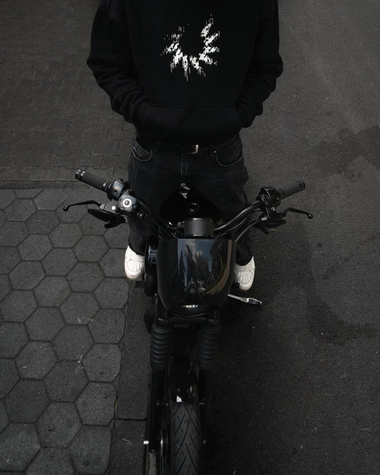 HEAVY LOADING CIRCLE HOODIE BLACK
