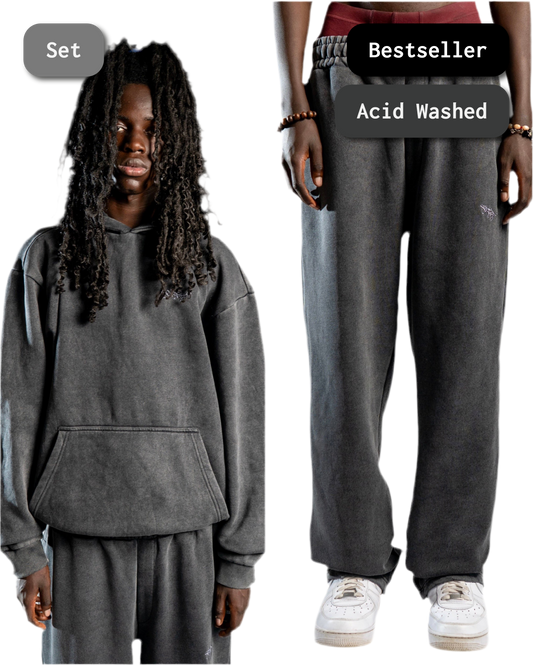 SIGNATURE TRACKSUIT WASHED ANTHRAZIT