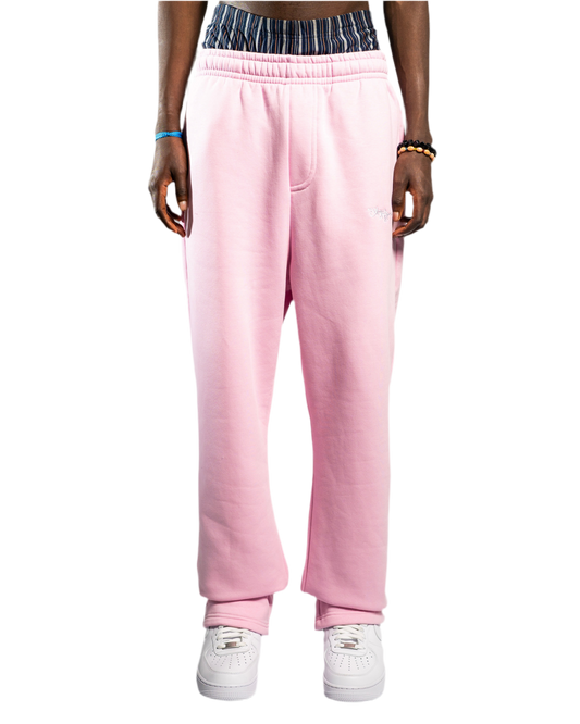 SIGNATURE OPEN LEG JOGGER SOFT PINK