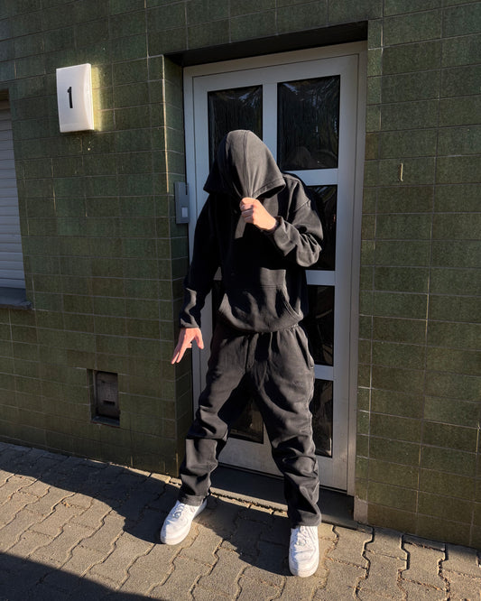 SIGNATURE HOODIE WASHED BLACK