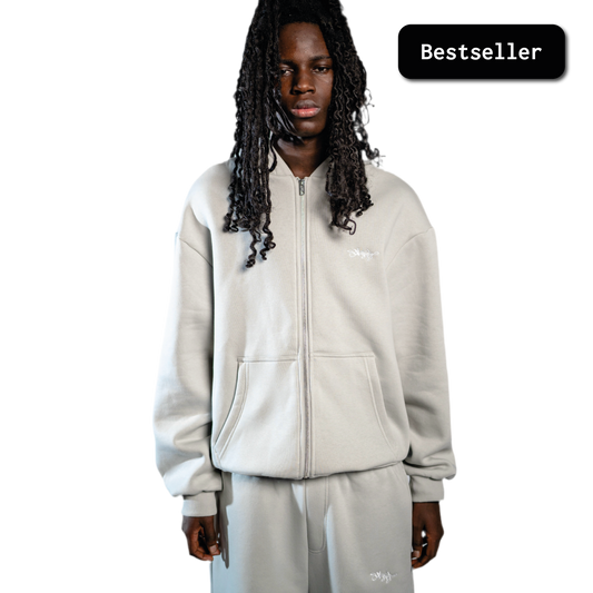 SIGNATURE ZIP HOODIE NEBEL GRAU