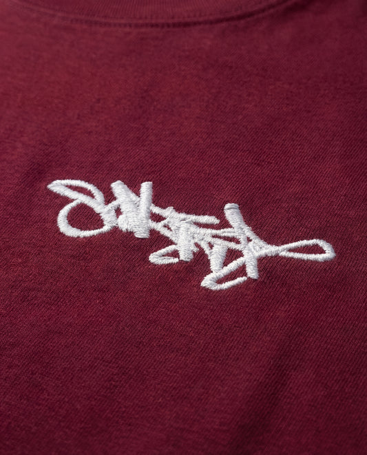 SIGNATURE REGULAR FIT T-SHIRT WINERED