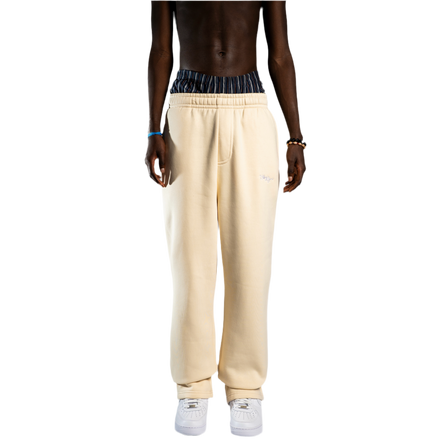 SIGNATURE OPEN LEG JOGGER VANILLE