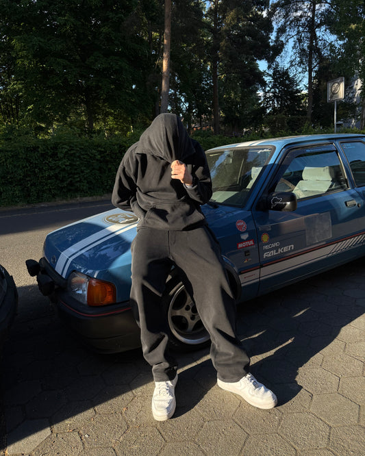 SIGNATURE HOODIE WASHED BLACK