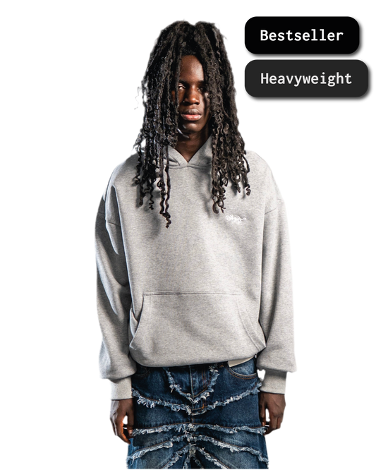 HEAVY SIGNATURE HOODIE SPORT GREY