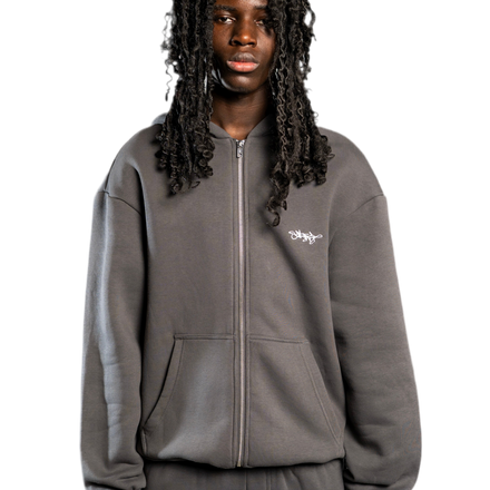 SIGNATURE ZIP HOODIE ANTHRAZIT