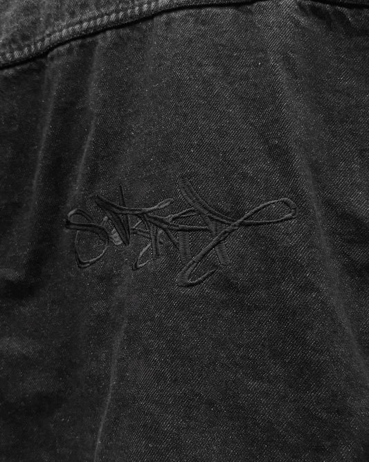 HEAVY SIGNATURE JEANS JACKET BLACK