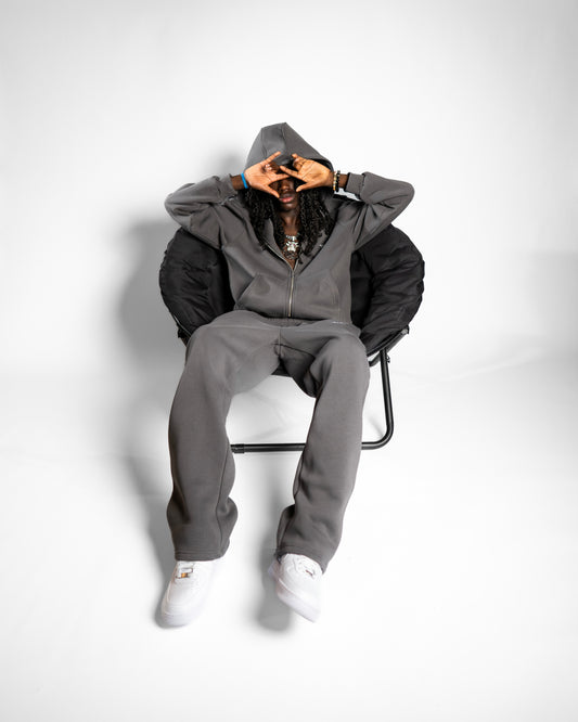 SIGNATURE OPEN LEG JOGGER ANTHRAZIT