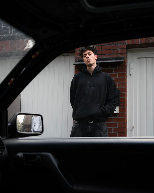 HEAVY I F*CKING HATE SCRPTD HOODIE BLACK