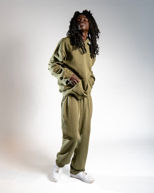 SIGNATURE HOODIE WASHED KHAKI