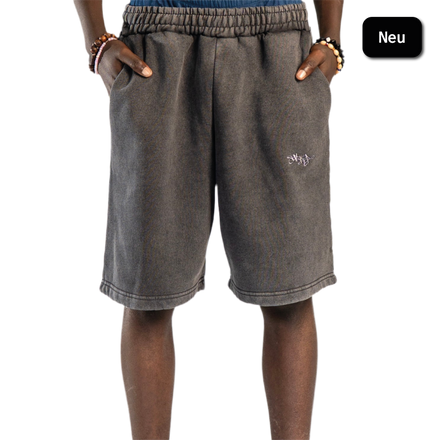 SIGNATURE SWEATSHORTS WASHED ANTHRAZIT