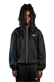 SIGNATURE ZIP HOODIE SCHWARZ