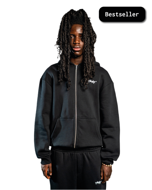 SIGNATURE ZIP HOODIE SCHWARZ