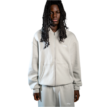 SIGNATURE ZIP HOODIE NEBEL GRAU