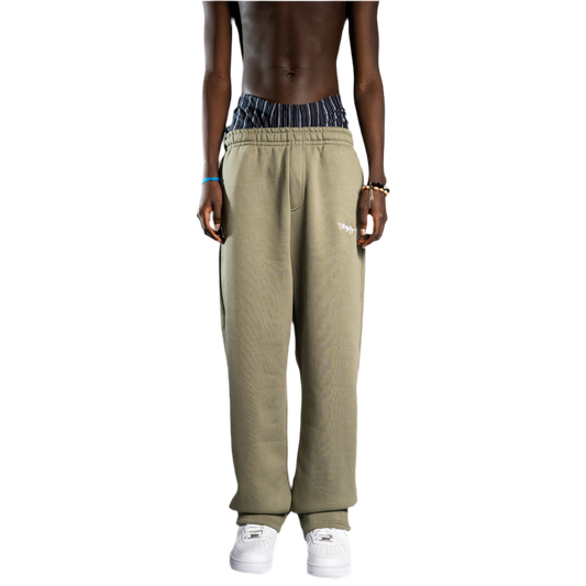 SIGNATURE OPEN LEG JOGGER OLIVE GRÜN