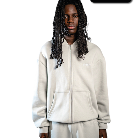 SIGNATURE ZIP HOODIE NEBEL GRAU