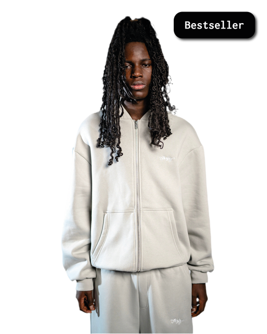 SIGNATURE ZIP HOODIE NEBEL GRAU