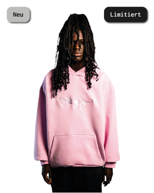BIG SIGNATURE HOODIE SOFT PINK