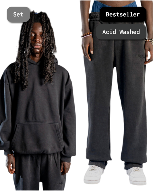 SIGNATURE TRACKSUIT WASHED BLACK