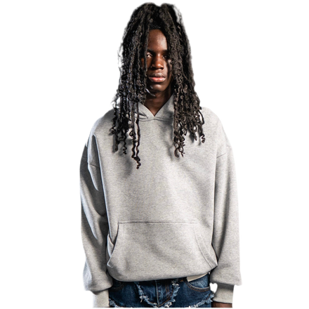 NO LOGO HEAVY HOODIE SPORT GREY