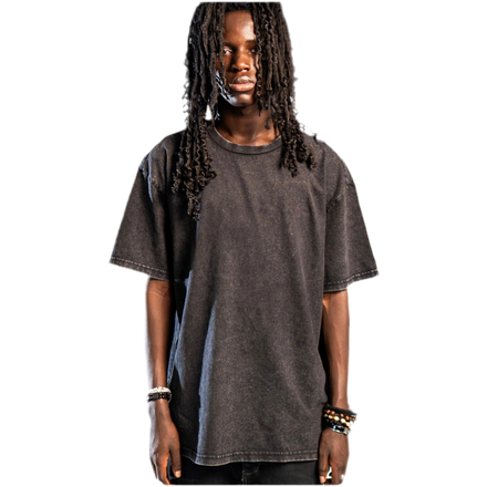 NO LOGO T-SHIRT WASHED BLACK