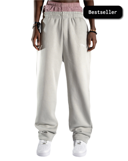 SIGNATURE OPEN LEG JOGGER NEBEL GRAU