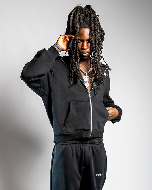 SIGNATURE OPEN LEG JOGGER SCHWARZ