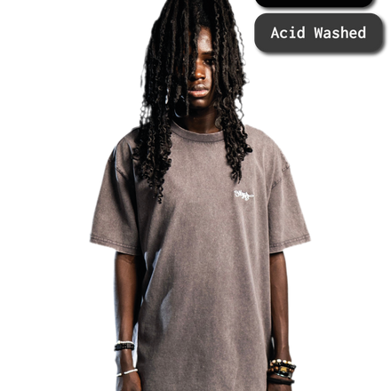 SIGNATURE T-SHIRT WASHED ANTHRAZIT