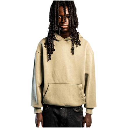 NO LOGO HOODIE OLIVE GRÜN