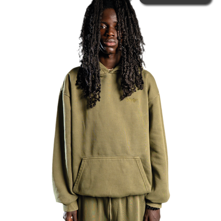 SIGNATURE HOODIE WASHED KHAKI