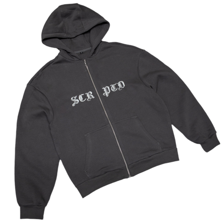 SERIF ZIP HOODIE ANTHRAZIT