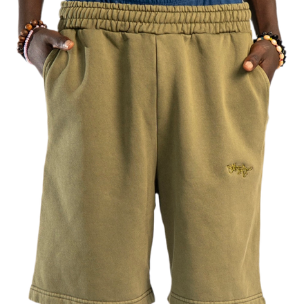 SIGNATURE SWEATSHORTS WASHED KHAKI