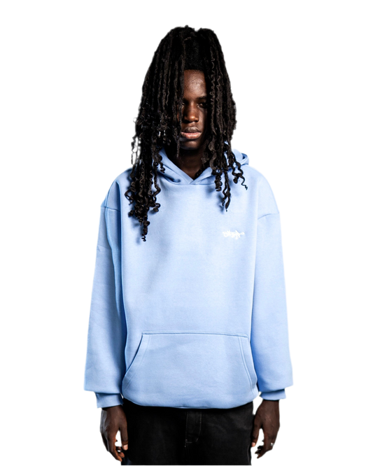 SIGNATURE HOODIE PUDER BLAU