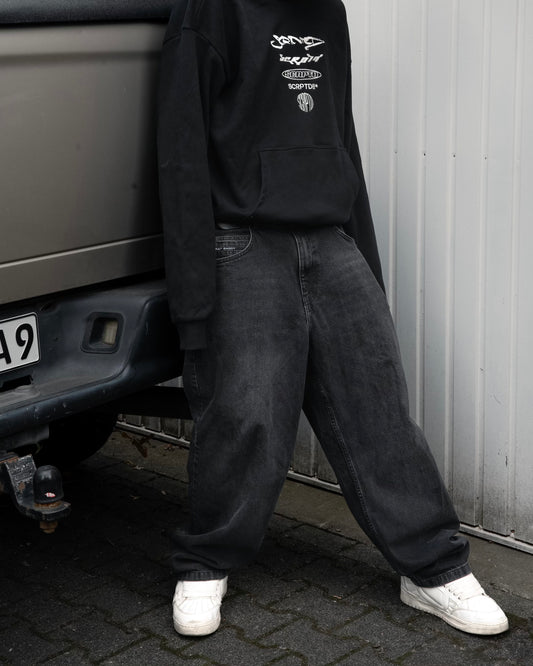 HEAVY MULTILOGO HOODIE BLACK