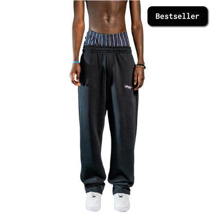 SIGNATURE OPEN LEG JOGGER SCHWARZ