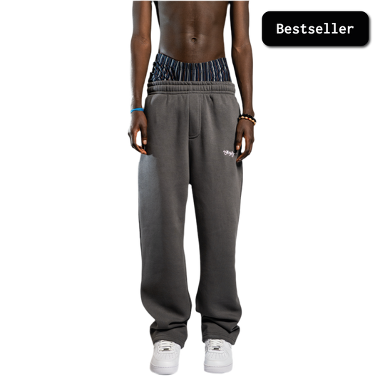 SIGNATURE OPEN LEG JOGGER ANTHRAZIT