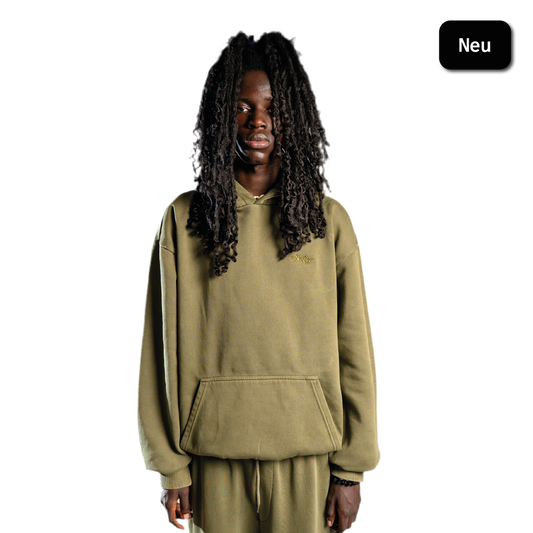 SIGNATURE HOODIE WASHED KHAKI