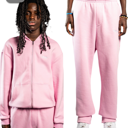 SIGNATURE ZIP TRACKSUIT SOFT PINK