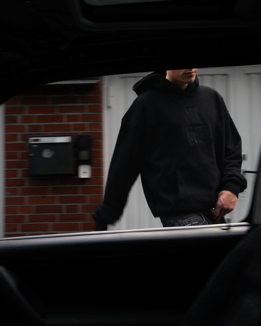 HEAVY I F*CKING HATE SCRPTD HOODIE BLACK